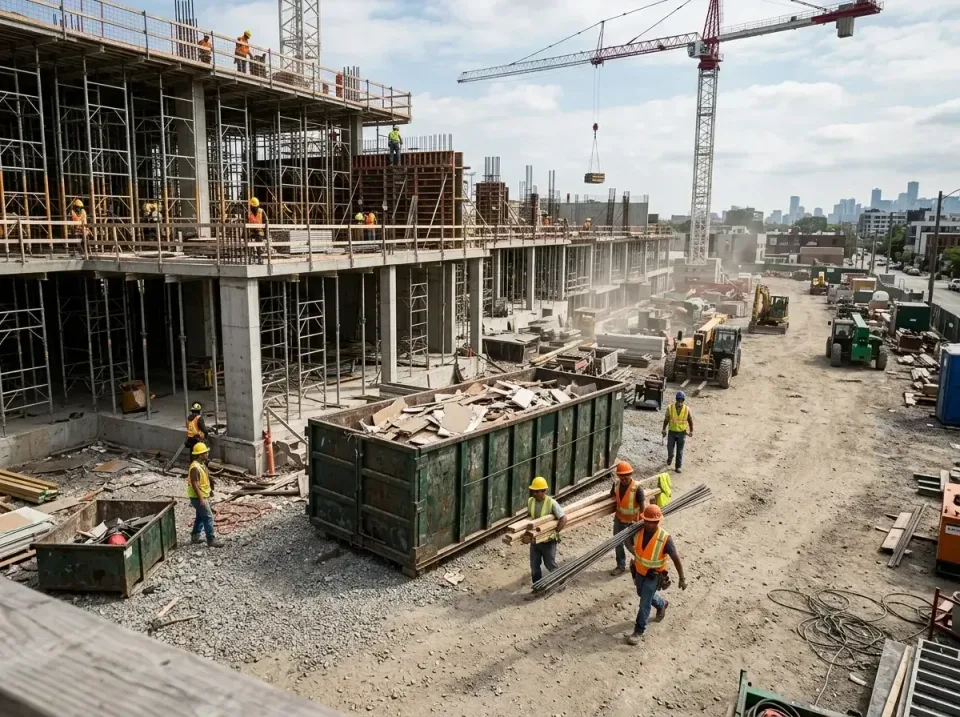 commercial-construction-site-w-002 — frequently asked questions, Low Cost Construction Dumpster Rental in Oak Ridge, NJ